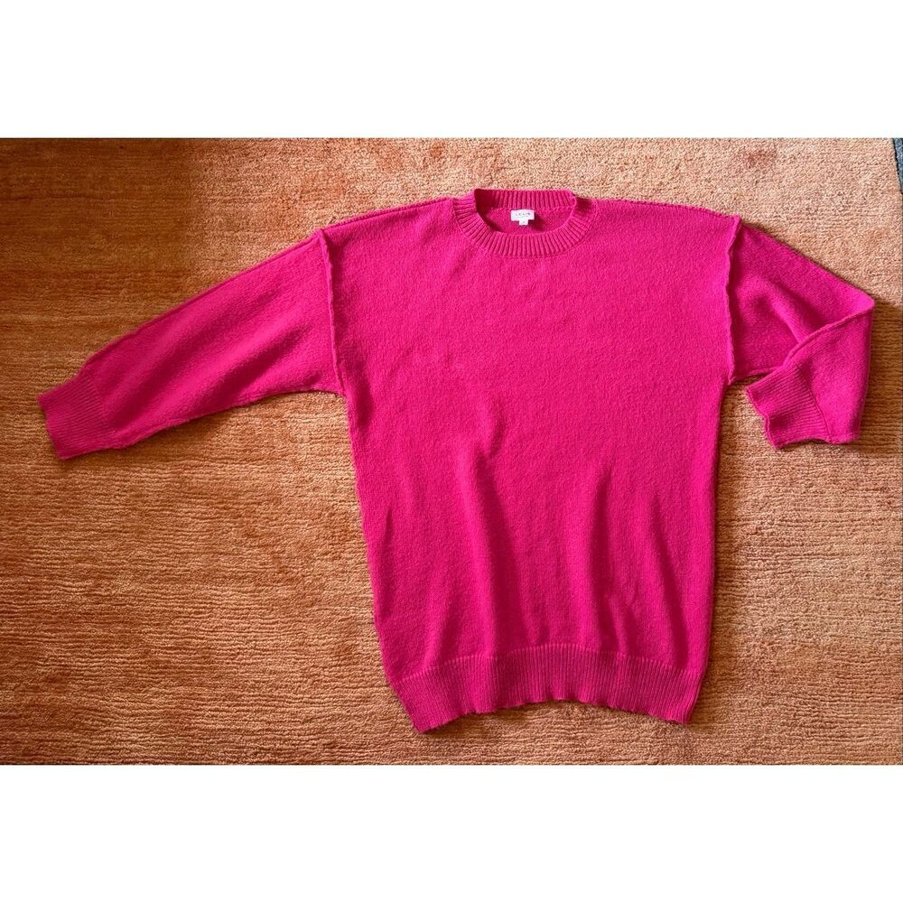 Le Lis Collection pink oversized knit sweater long sleeve pullover women’s M